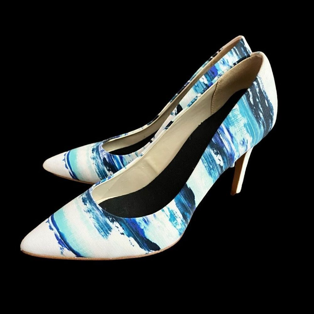 Aldo Blue Tie Dye Stiletto Heels / SZ: 6.5